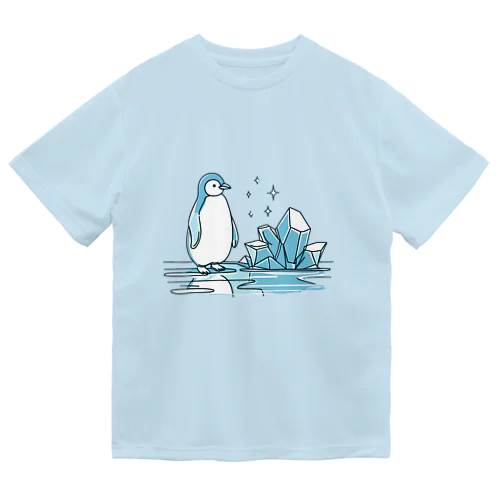 ペンギンと氷塊 Dry T-Shirt