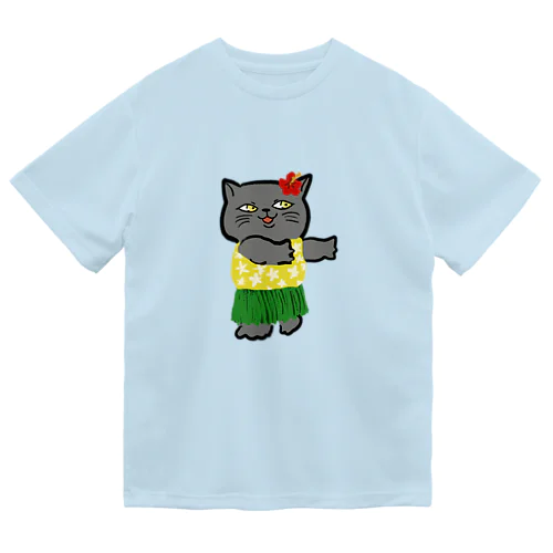 フラダンサーネコ ドライTシャツ