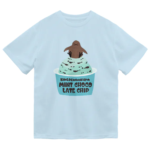 ペンギン印のチョコミントアイス ドライTシャツ