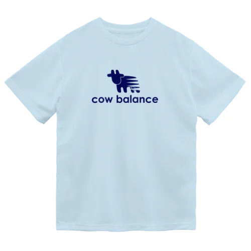 cow balance(blue) ドライTシャツ