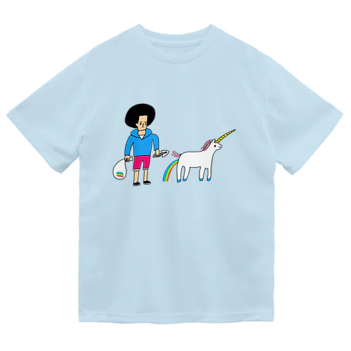 ユニコーンと散歩 Dry T-Shirt