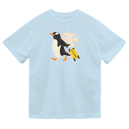 旅するペンギン（白ふちバージョン） ドライTシャツ