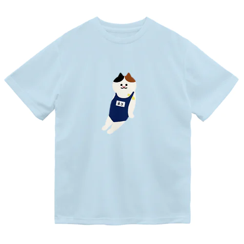 【大】スクール水着のねこ ドライTシャツ