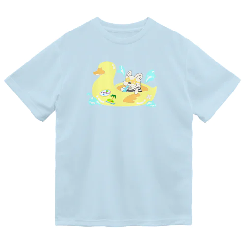 フレンチブルドッグ〜あひるボート〜 ドライTシャツ