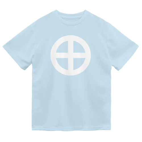 島津義弘/丸に十文字/ホワイト Dry T-Shirt