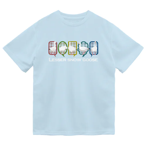ハクガン５羽 Dry T-Shirt