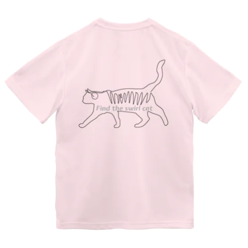 Find the swirl cat ドライTシャツ