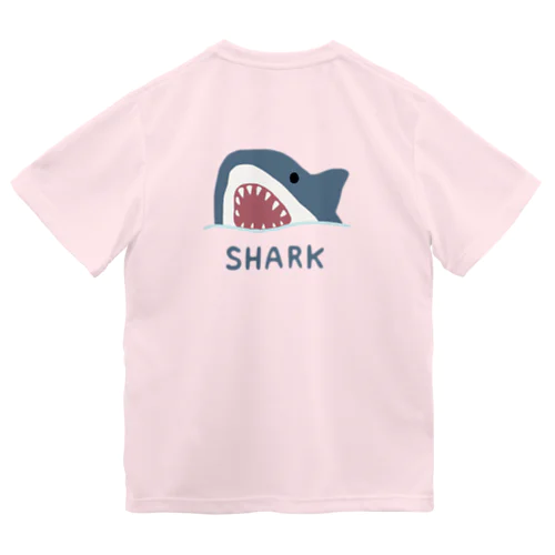 【バックプリント】 サメ ドライTシャツ