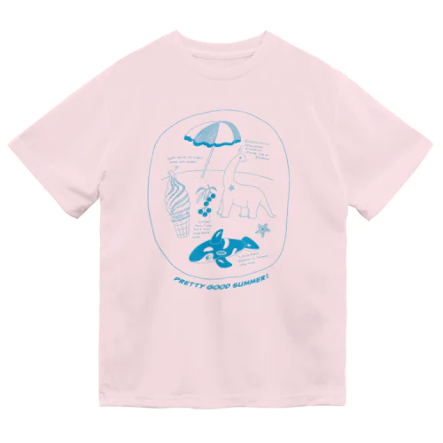 夏図鑑シリーズ　恐竜　カラー Dry T-Shirt