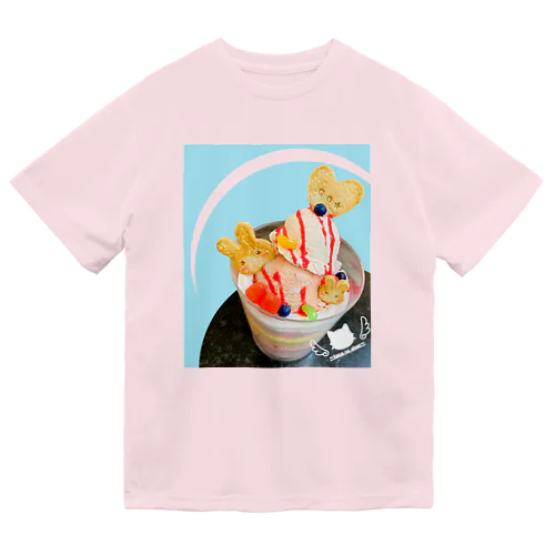 イチゴパフェうさぎクッキー Dry T-Shirt