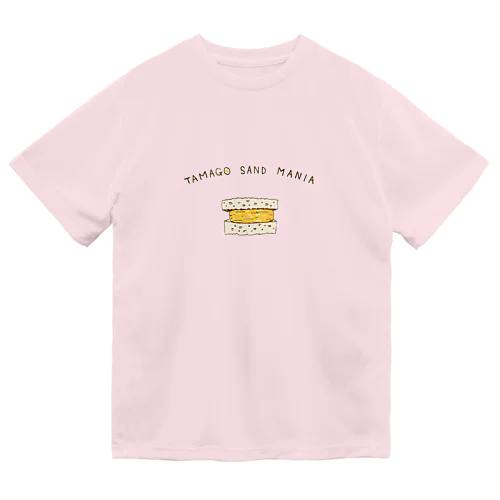 タマゴサンド好き専用デザイン「卵サンドマニア」 ドライTシャツ
