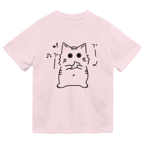 オカリナを吹く猫 Dry T-Shirt