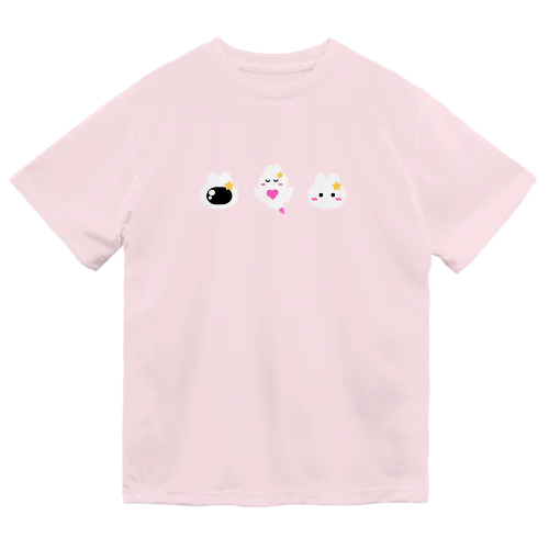 3連うさぎちゃん ドライTシャツ