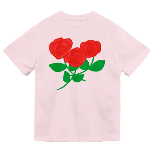 深紅の薔薇① Dry T-Shirt