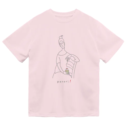 名画 × スイーツ（モディリアーニ） Dry T-Shirt