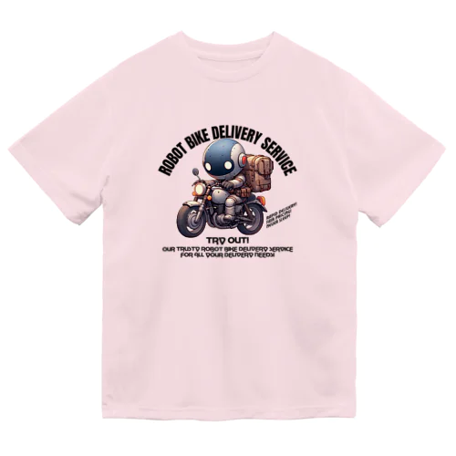 ロボットバイク便(淡色用) Dry T-Shirt