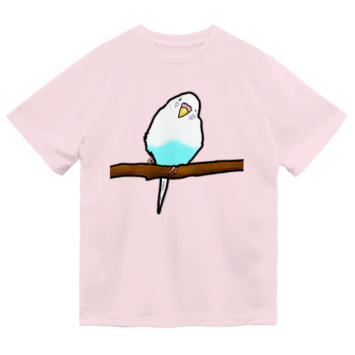 眠たいインコ① ドライTシャツ