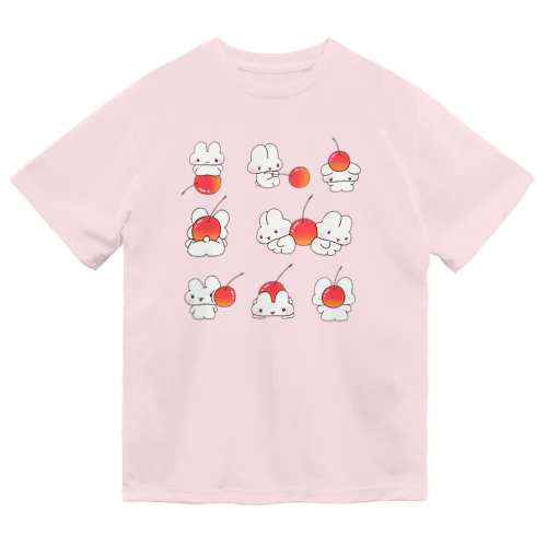 うさくらんぼ ドライTシャツ