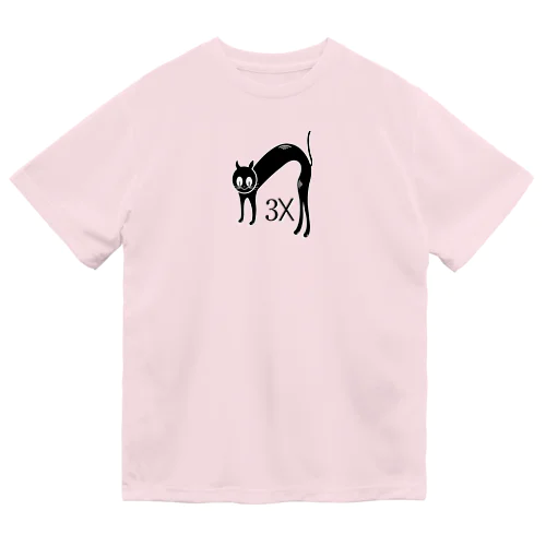 3匹の猫（Cat Times 3x） Dry T-Shirt