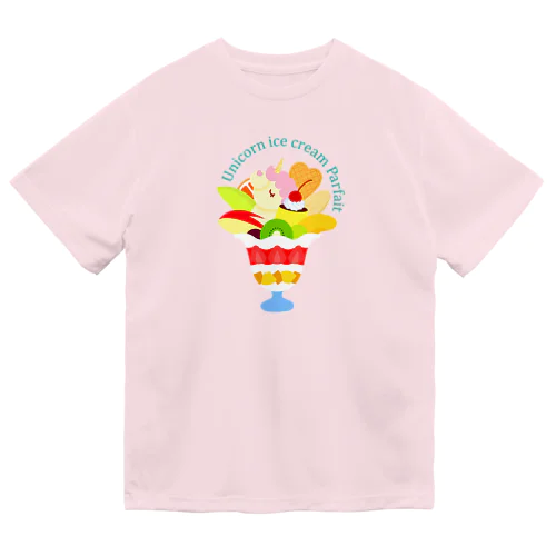 ユニコーンアイスクリームパフェ ドライTシャツ