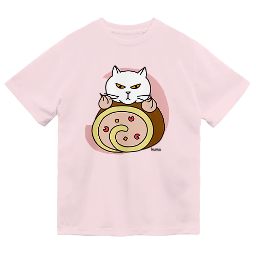 ニャンコロールケーキ ドライTシャツ