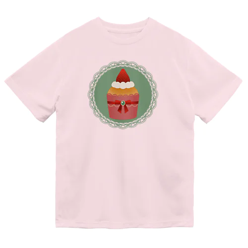 いちごのカップケーキ Dry T-Shirt