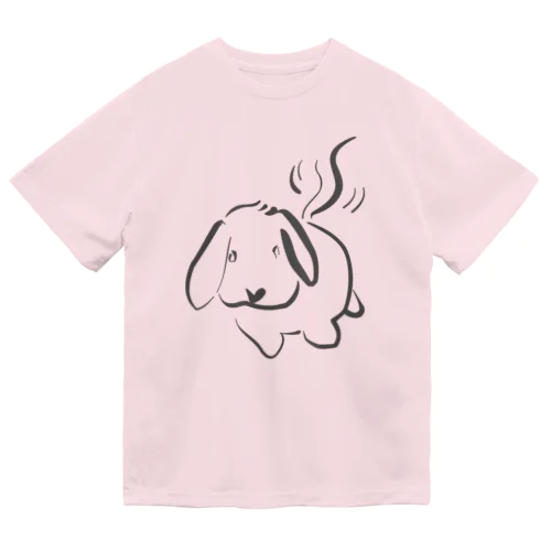 落書きっぽい犬 ドライTシャツ