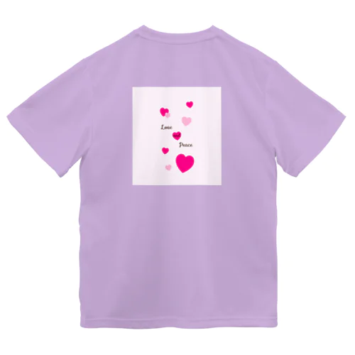 Love and Peace ドライTシャツ