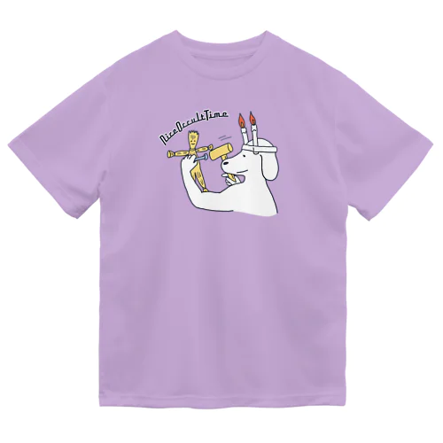 ナイスオカルトタイム🕯️(犬) ドライTシャツ