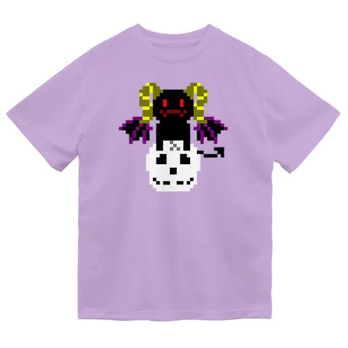 悪魔と髑髏 ドライTシャツ