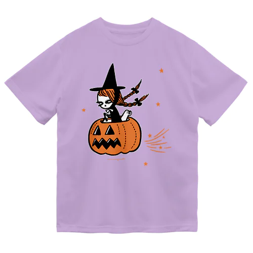 The Pumpkin Riding Witch ドライTシャツ