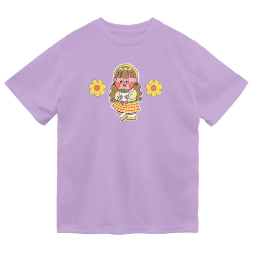 フラワーイエロー ドライTシャツ