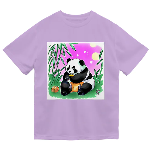夏のパンダ ドライTシャツ