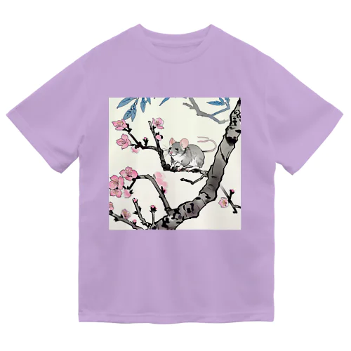 鼠と桜　パート5 ドライTシャツ