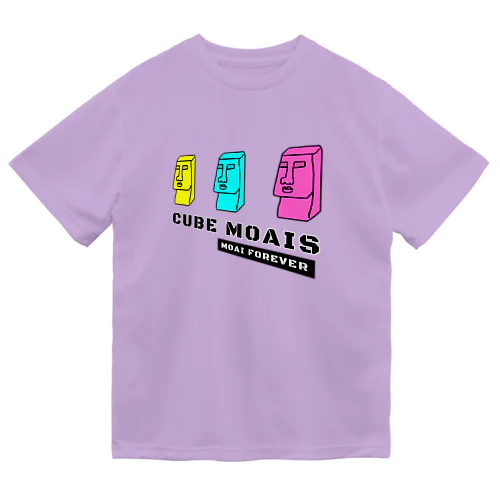 CUBE モアイ ドライTシャツ