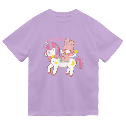 ユニコーン＆うさぎ ドライTシャツ