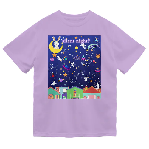 静かな夜？ ドライTシャツ