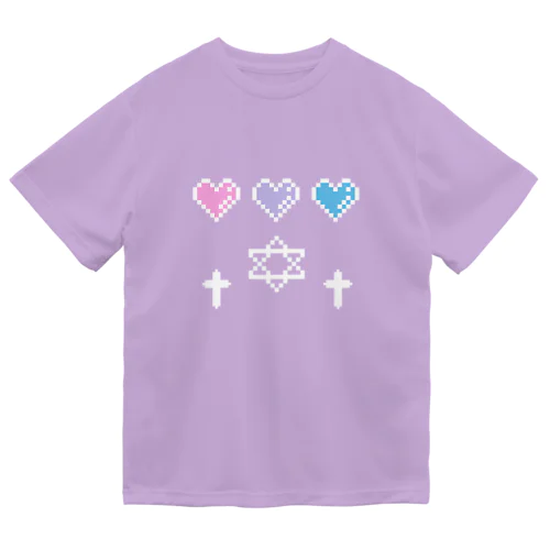 pixel hexagram  ドライTシャツ