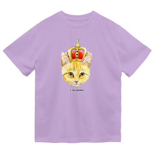 茶トラ　王冠猫Tシャツ ドライTシャツ