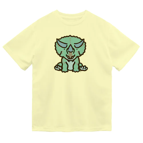 トリケラちゃん（お座り正面） Dry T-Shirt