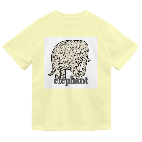 elephant　　(backプリント）[一部表プリント」 Dry T-Shirt