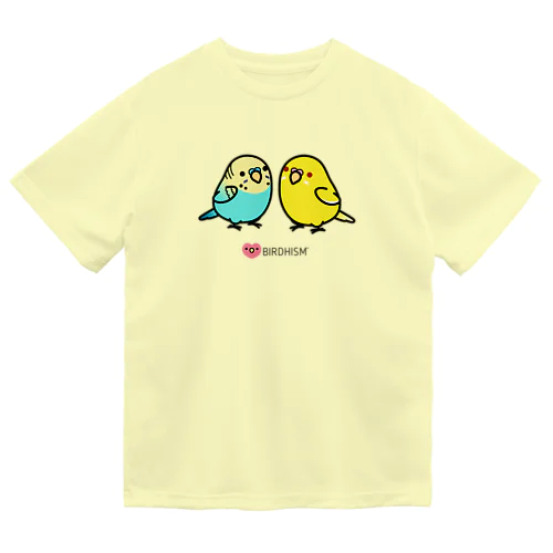 Chubby Bird 仲良しセキセイインコ Dry T-Shirt