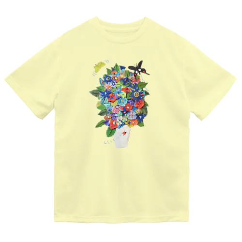 和紙の花 ドライTシャツ