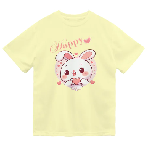 幸せを呼ぶうさぎ💖 ドライTシャツ