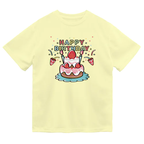 CT61HAPPY BRITHDAY  ドライTシャツ