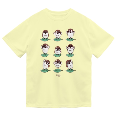 スズメがちゅん　体操ちゅん Dry T-Shirt