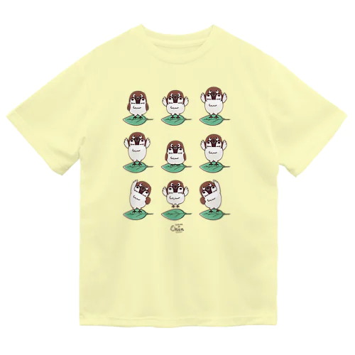 スズメがちゅん　体操ちゅん Dry T-Shirt