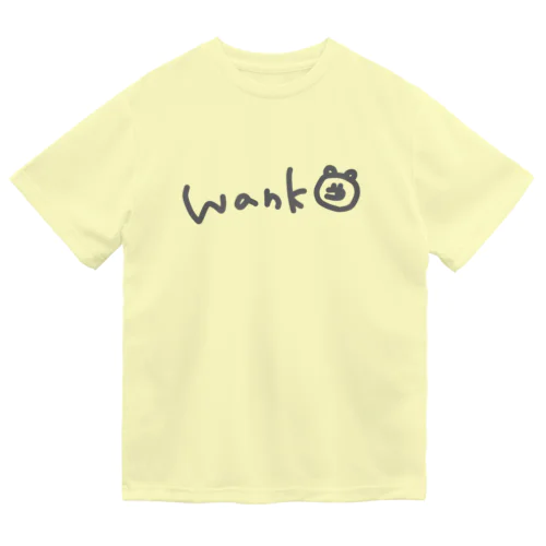 わんこ文字 ドライTシャツ