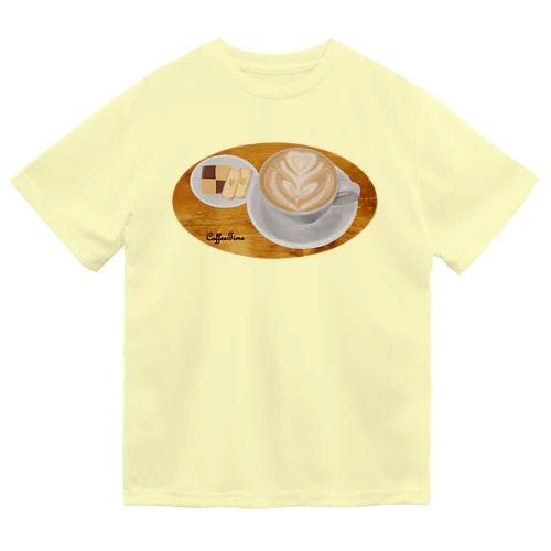 ハートのラテアート Dry T-Shirt