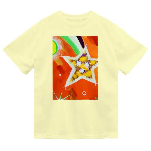 流れ星　(オレンジ) Dry T-Shirt